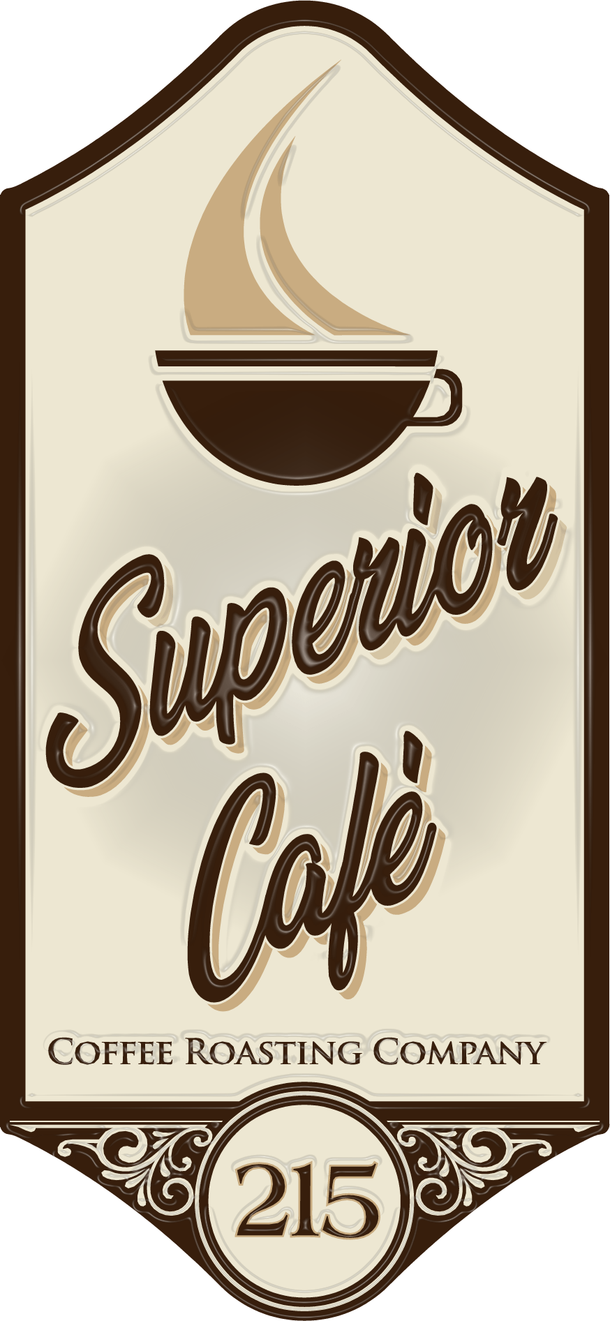 New Superior Cafe sign glossy